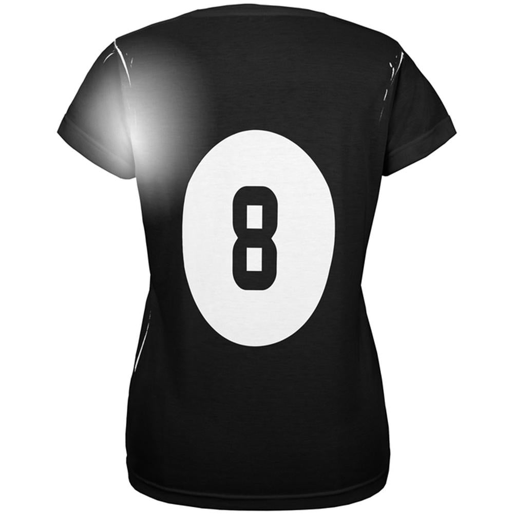 Halloween Billiard Pool Ball Eight Costume Womens T Shirt Women's T-Shirts Old Glory   