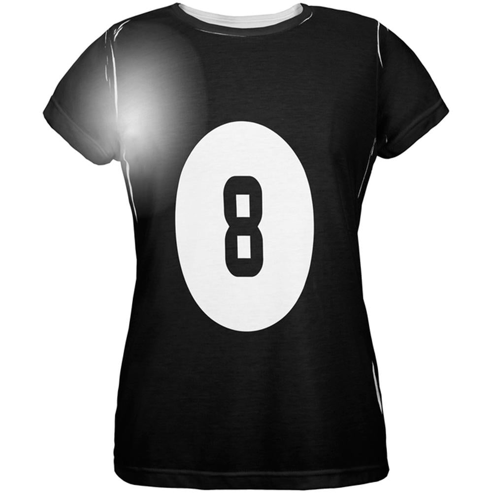 Halloween Billiard Pool Ball Eight Costume Womens T Shirt Women's T-Shirts Old Glory 2XL Multi 