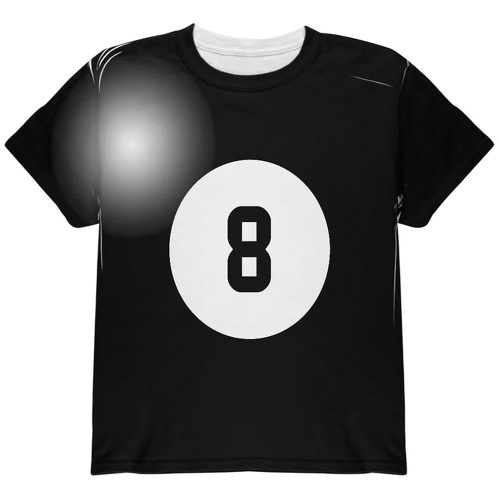 Halloween Billiard Pool Ball Eight Costume Youth T Shirt Youth T-Shirts Old Glory LG Multi 