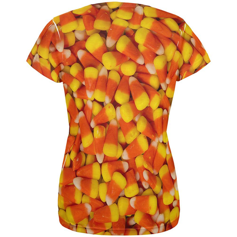 Halloween Candy Corn All Over Womens T Shirt Women's T-Shirts Old Glory   