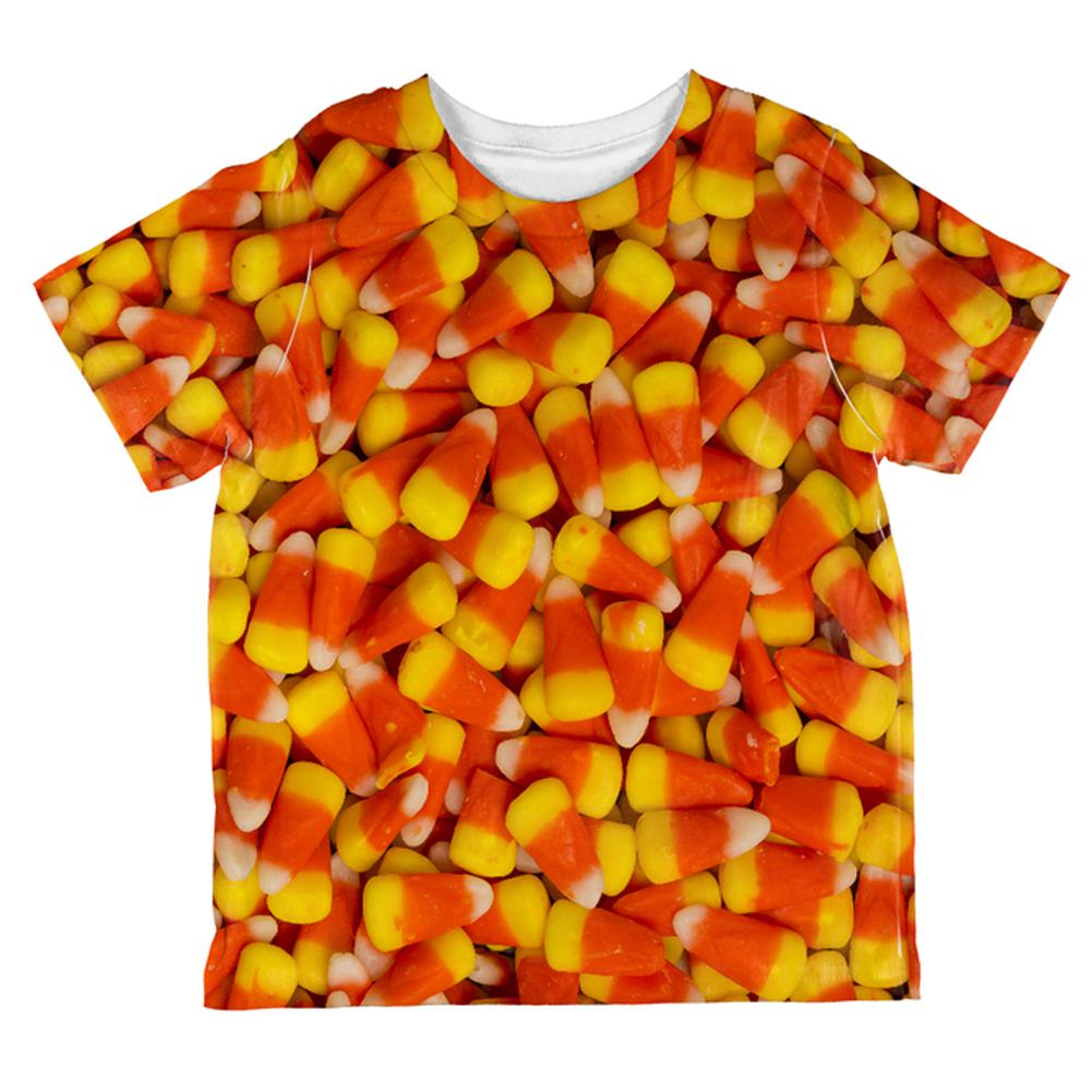 Halloween Candy Corn All Over Toddler T Shirt Toddler T-Shirts Old Glory 2T Multi 