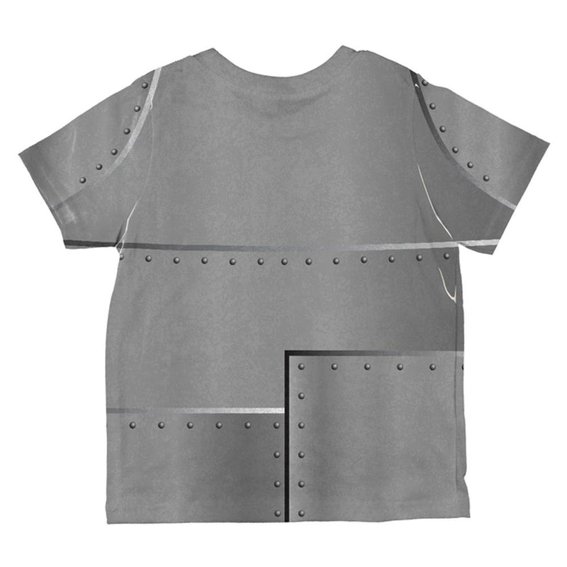 Halloween Robot Rivets Costume Steel All Over Toddler T Shirt Toddler T-Shirts Old Glory   