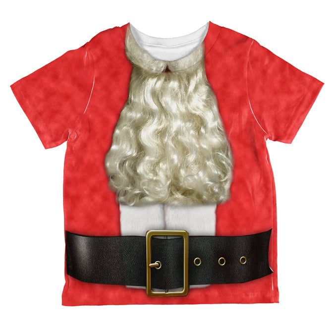 Christmas Bearded Santa Costume All Over Toddler T Shirt Toddler T-Shirts Old Glory 2T Multicolored 