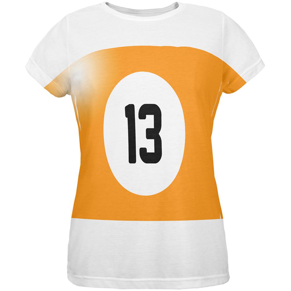 Halloween Billiard Pool Ball Thirteen Costume Womens T Shirt Women's T-Shirts Old Glory 2XL Multi 