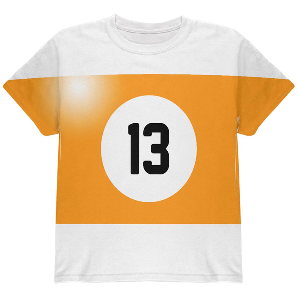 Halloween Billiard Pool Ball Thirteen Costume Youth T Shirt Youth T-Shirts Old Glory LG Multi 