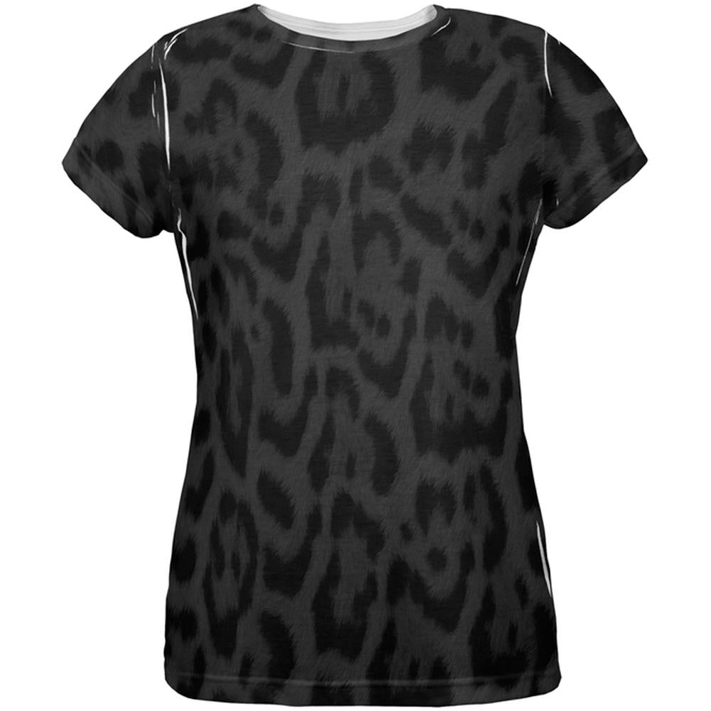 Halloween Black Leopard Costume All Over Womens T Shirt Women's T-Shirts Old Glory 2XL Multi 