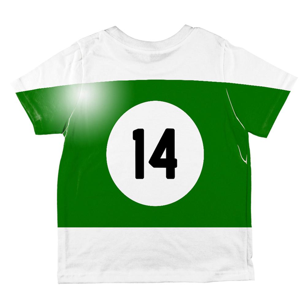 Halloween Billiard Pool Ball Fourteen Costume Toddler T Shirt Toddler T-Shirts Old Glory   