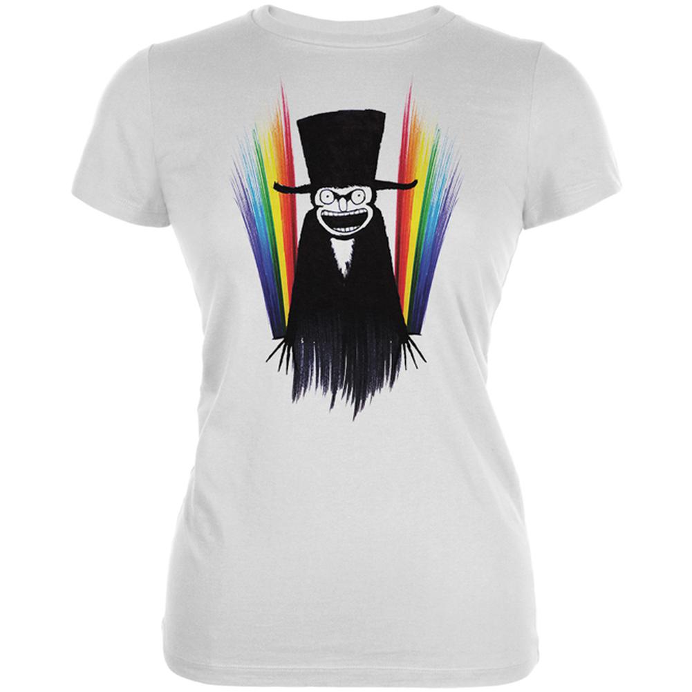 Babadook Pride LGBTQ Rainbow Juniors Soft T Shirt Juniors T-Shirts Old Glory 2XL White 