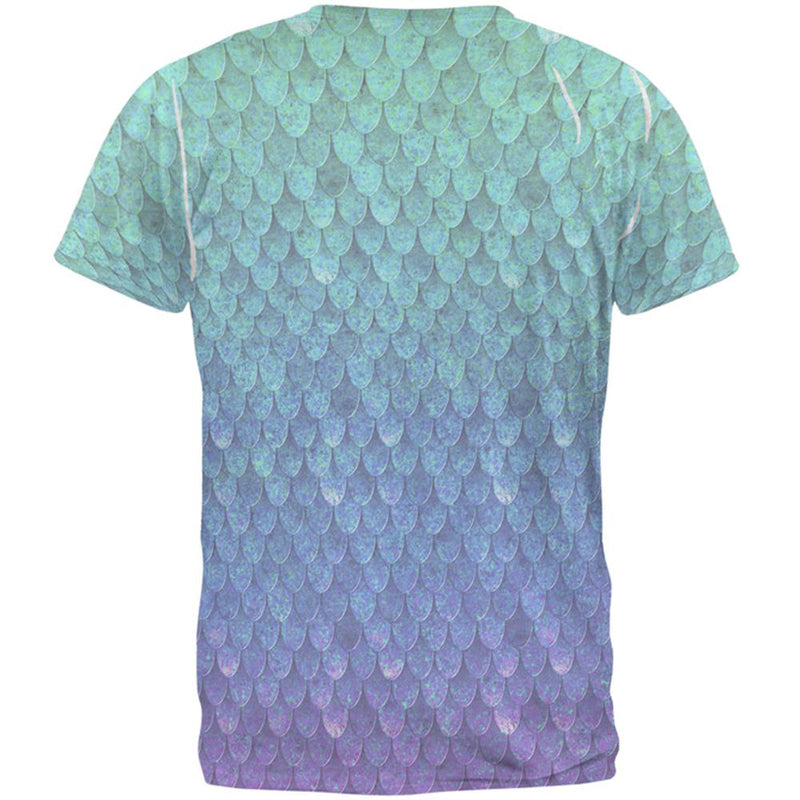 Halloween Mermaid Scales Costume Men's Soft T-Shirt Men's T-Shirts Old Glory   