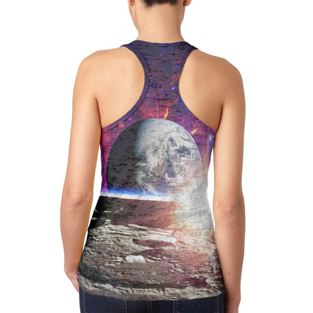 Explore The Infinity Of Space Juniors Burnout Racerback Tank Top Juniors Tank Tops Old Glory   