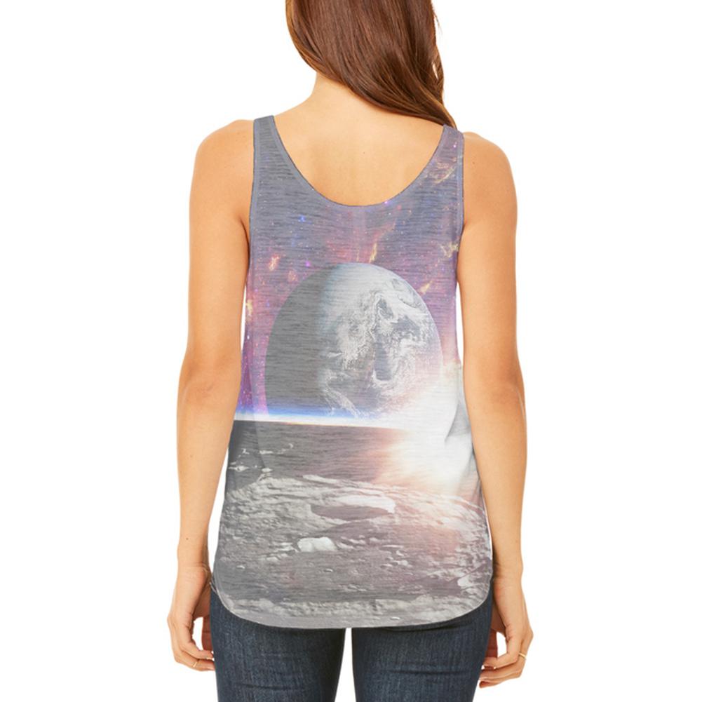 Explore The Infinity Of Space Juniors Flowy Side Slit Tank Top Juniors Tank Tops Old Glory   