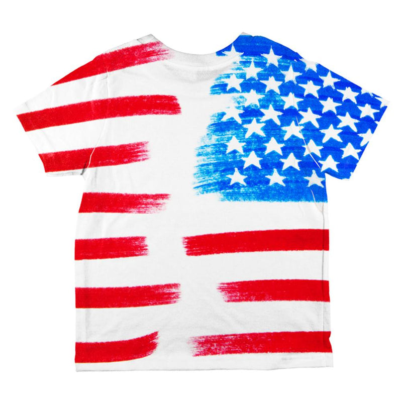 4th of July Color Me American All Over Toddler T Shirt Toddler T-Shirts Old Glory   