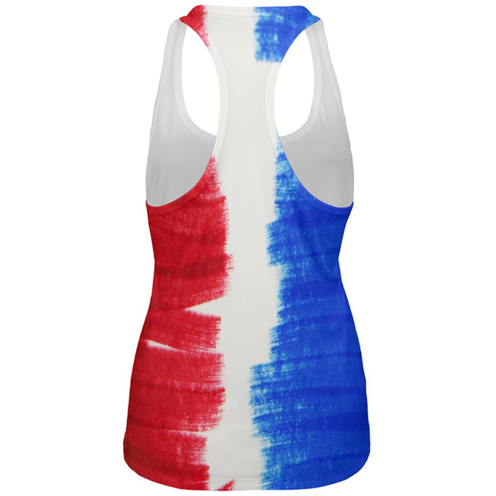 Color Me French All Over Womens Work Out Tank Top Women's Tank Tops Old Glory   