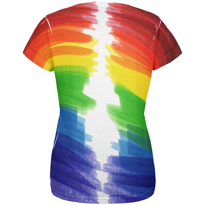 Color Me Gay Lesbian Pride All Over Womens T Shirt Women's T-Shirts Old Glory   