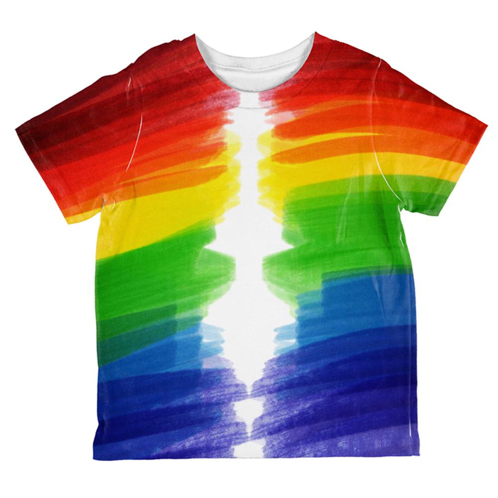 Color Me Gay Lesbian Pride All Over Toddler T Shirt Toddler T-Shirts Old Glory 2T Multi 