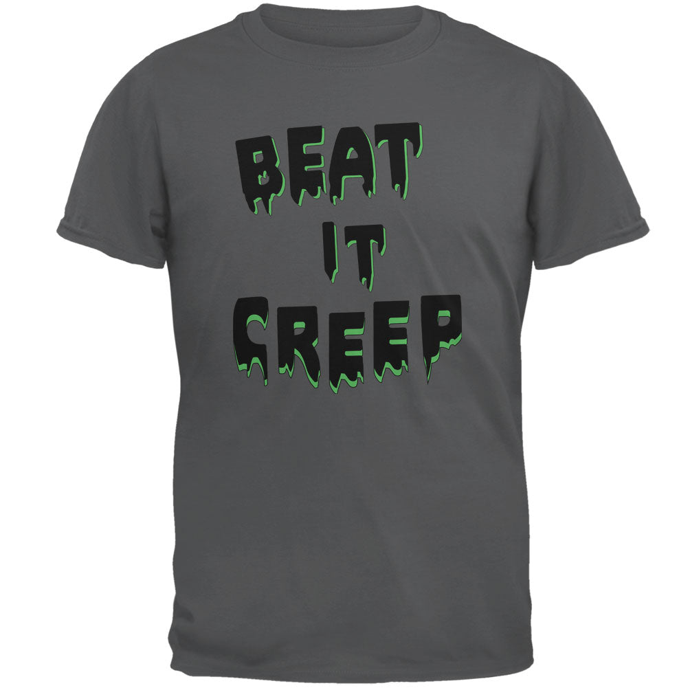 Halloween Beat it Creep Mens T Shirt Men's T-Shirts Old Glory 2XL Grey 