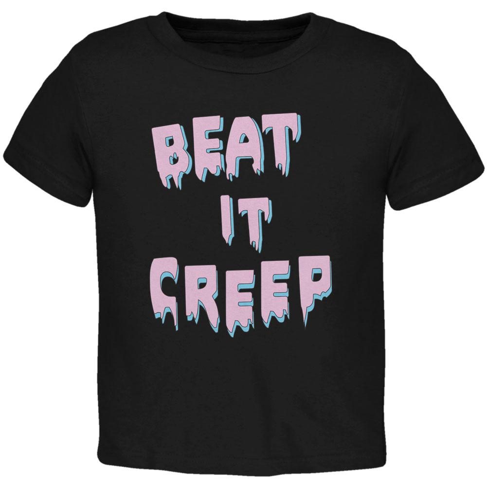 Halloween Beat it Creep Toddler T Shirt Toddler T-Shirts Old Glory 2T Black 