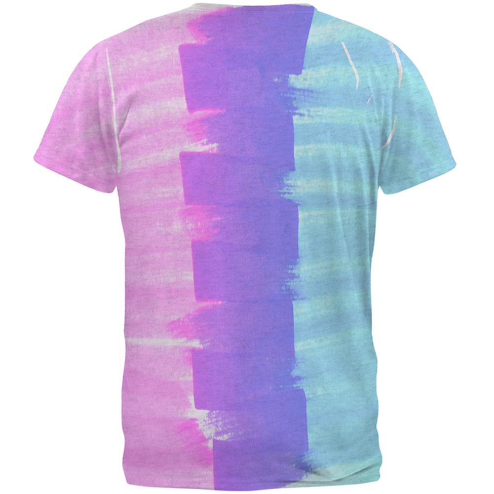 Color Me Transgender Mens Soft V-Neck T Shirt Men's T-Shirts Old Glory   