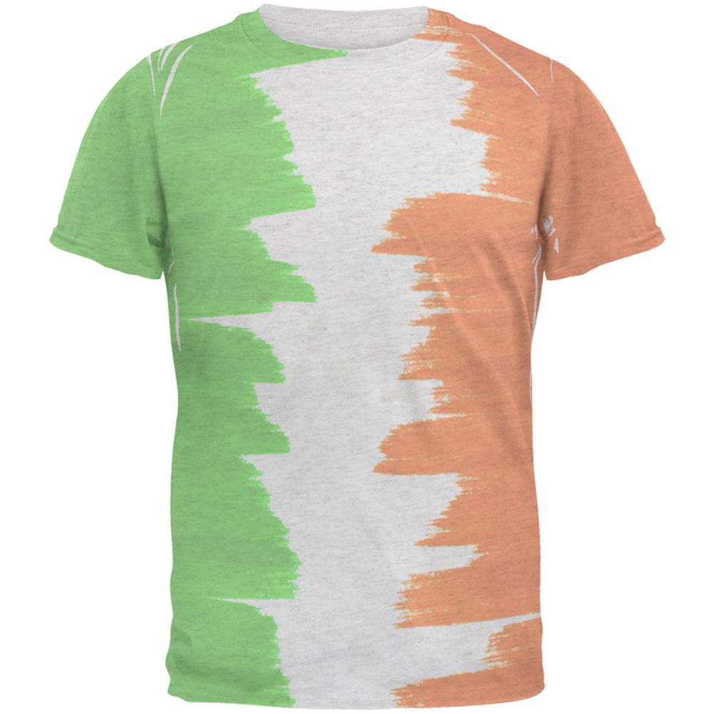 St Patrick's Day Color Me Irish Men's Soft T-Shirt Men's T-Shirts Old Glory 2XL Heather White 