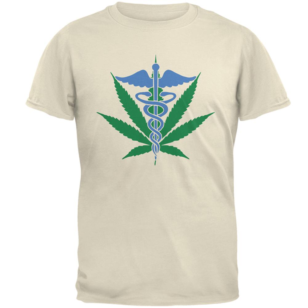 Support Medical Marijuana Legalize It Mens T Shirt Men's T-Shirts Old Glory 2XL Natural 