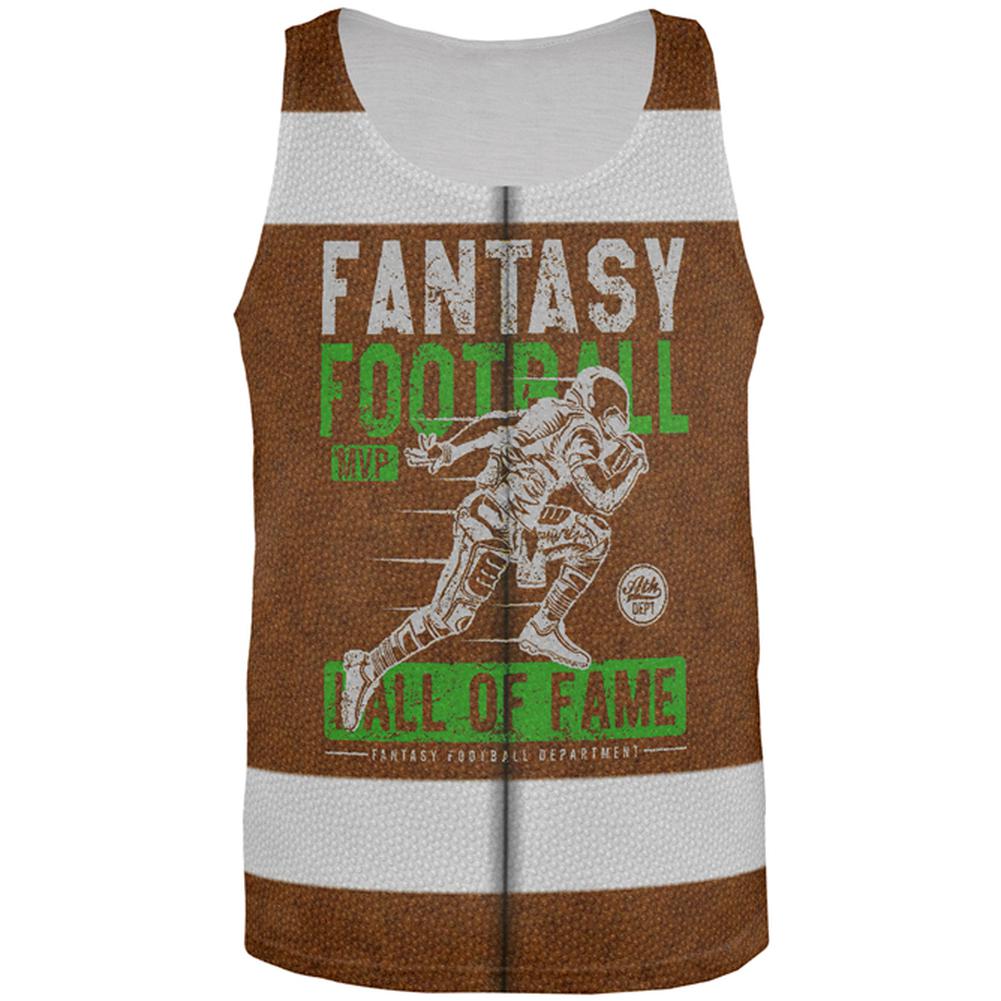 Fantasy Football MVP Hall Of Fame All Over Mens Tank Top Men's Tank Tops Old Glory 2XL Multi 