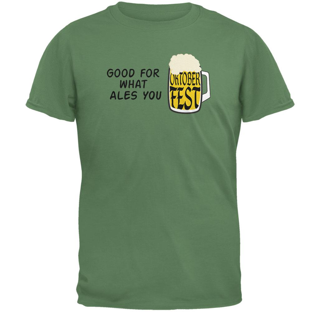 Oktoberfest For What Ales You German Beer Mens T Shirt Men's T-Shirts Old Glory MD Turf 