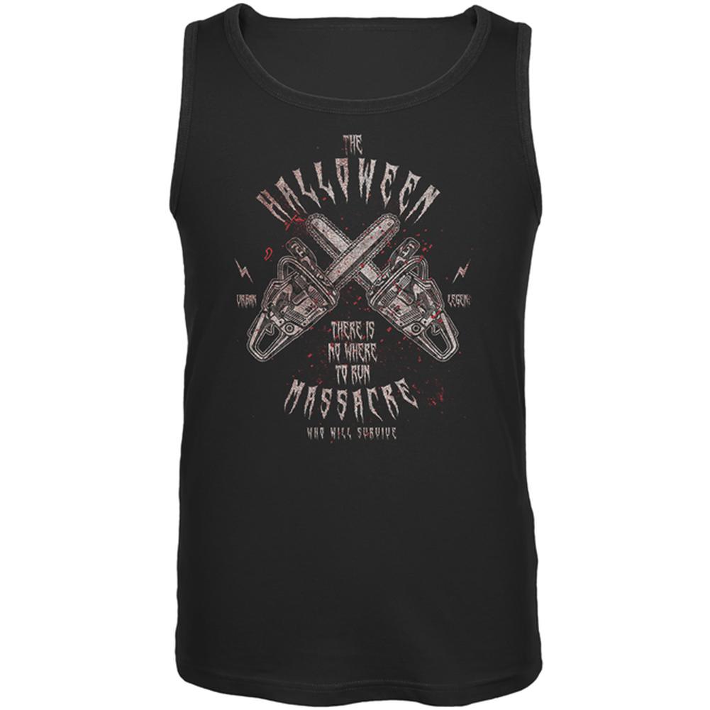 Halloween Chainsaw Massacre Bloody Horror Mens Tank Top Men's Tank Tops Old Glory 2XL Black 