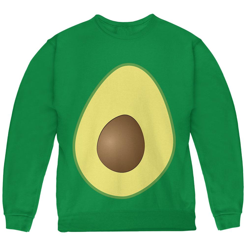 Halloween Avocado Costume Youth Sweatshirt Youth Sweatshirts Old Glory LG Green 