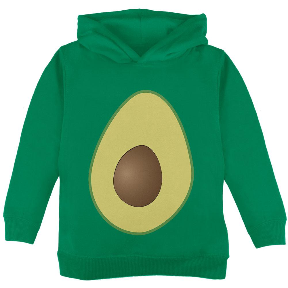 Halloween Avocado Costume Toddler Hoodie Toddler Hoodies Old Glory 2T Green 