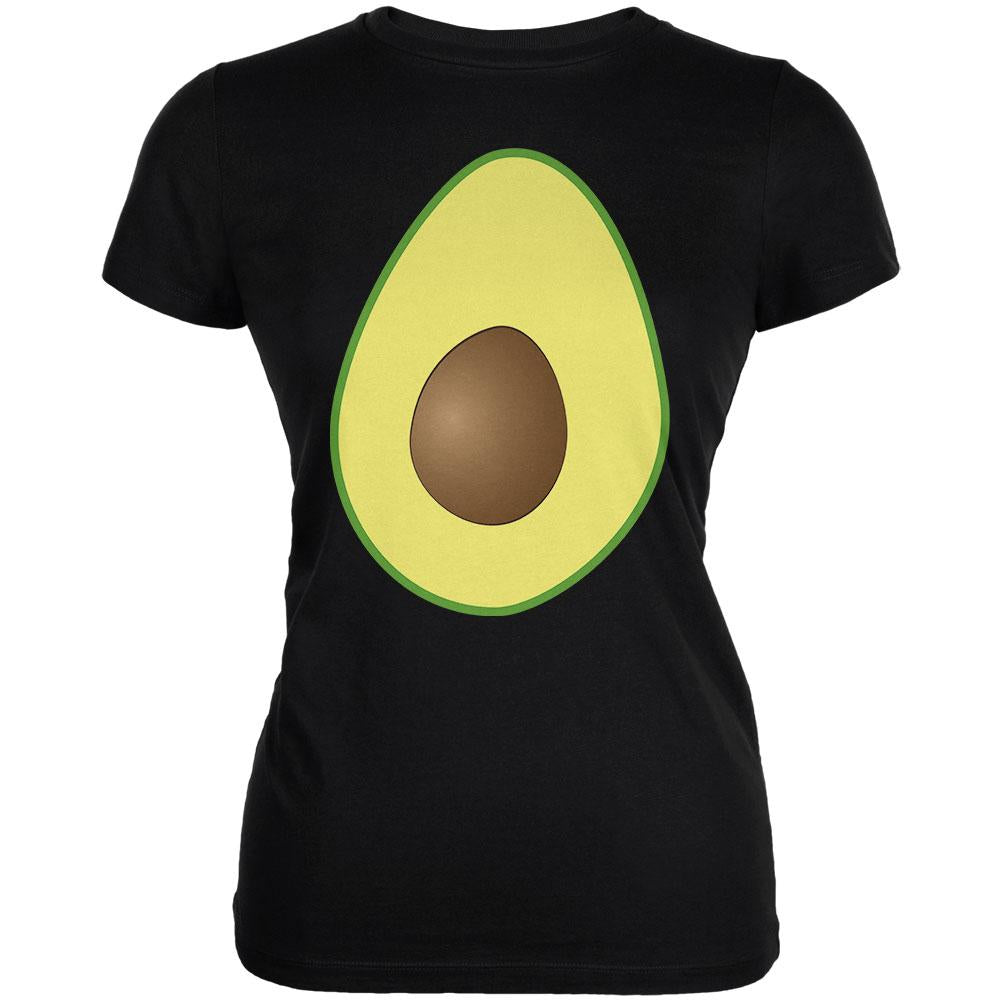 Halloween Avocado Costume Juniors Soft T Shirt Juniors T-Shirts Old Glory 2XL Black 