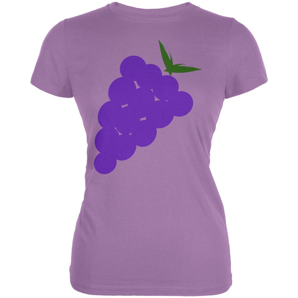 Halloween Purple Grape Costume Juniors Soft T Shirt Juniors T-Shirts Old Glory LG Dusty Violet 