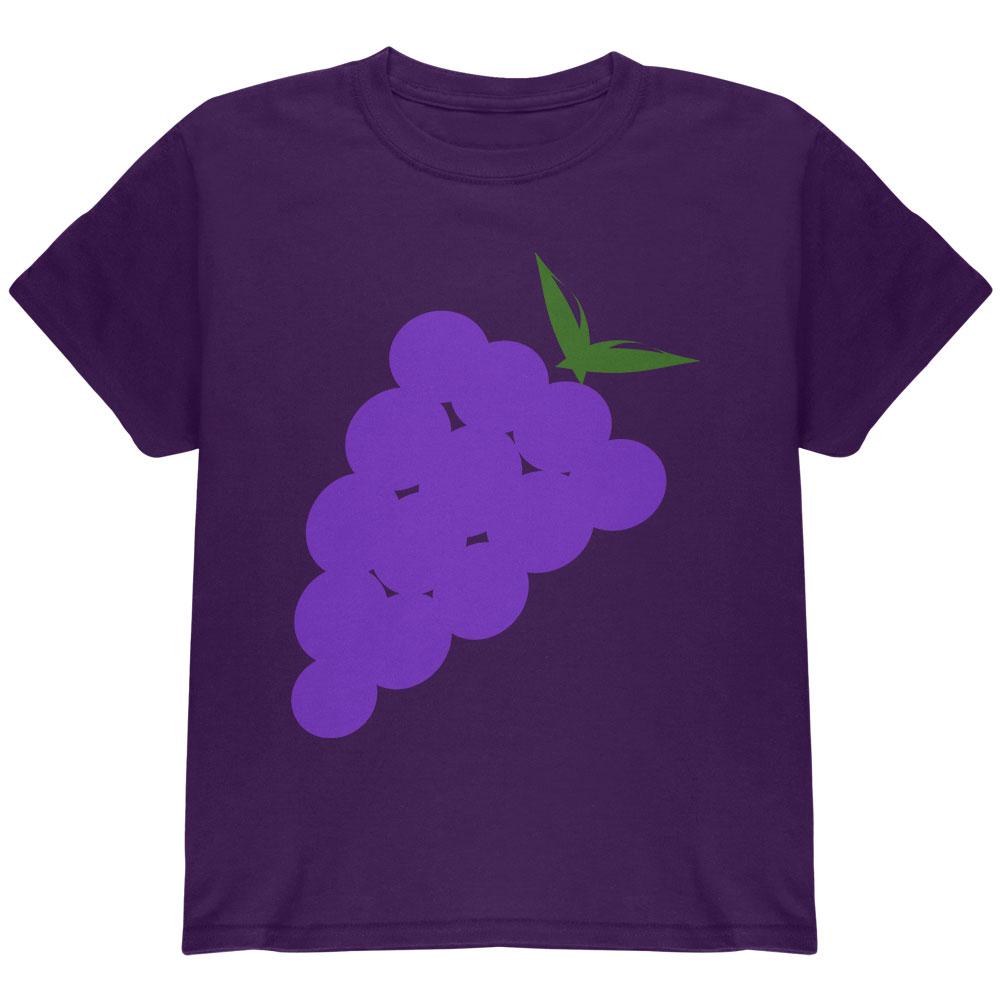 Halloween Purple Grape Costume Youth T Shirt Youth T-Shirts Old Glory LG Purple 