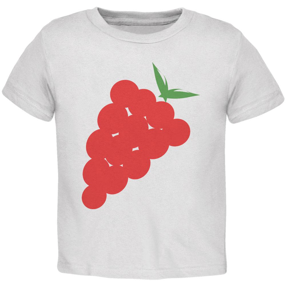 Halloween Red Grapes Costume Toddler T Shirt Toddler T-Shirts Old Glory 2T White 