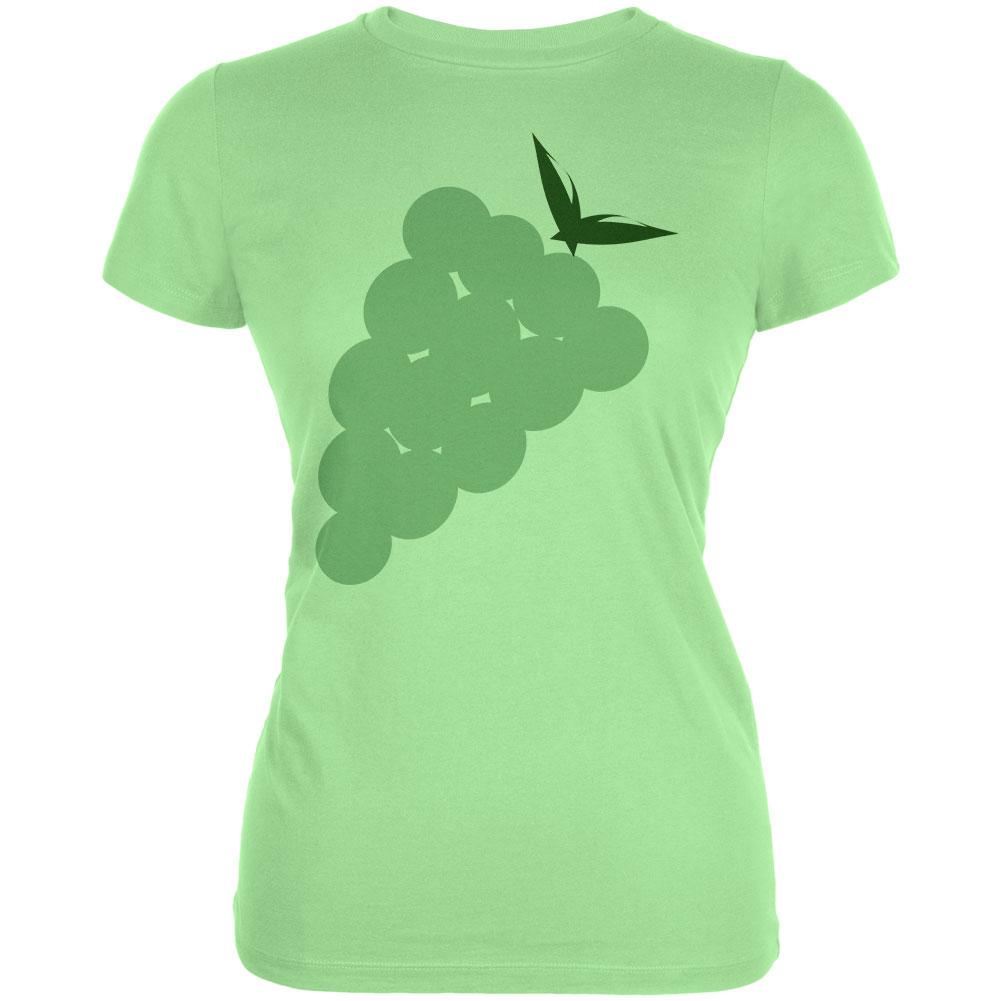 Halloween Green Grape Costume Juniors Soft T Shirt Juniors T-Shirts Old Glory LG Mint 