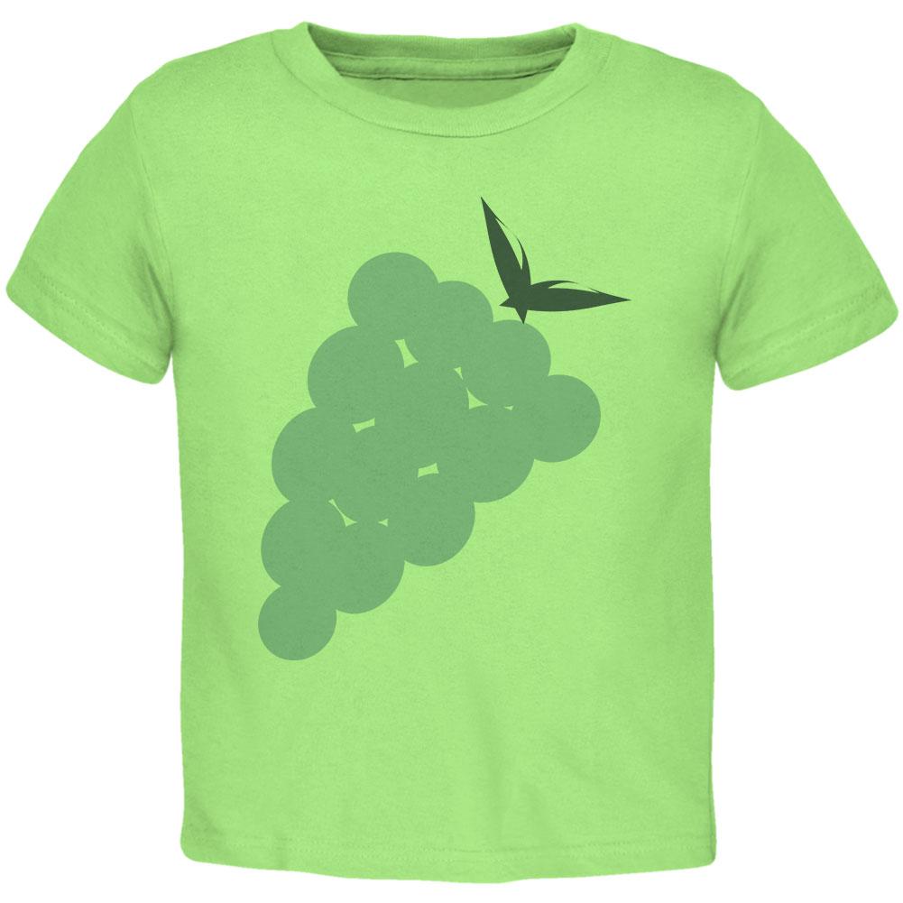 Halloween Green Grape Costume Toddler T Shirt Toddler T-Shirts Old Glory 2T Lime 