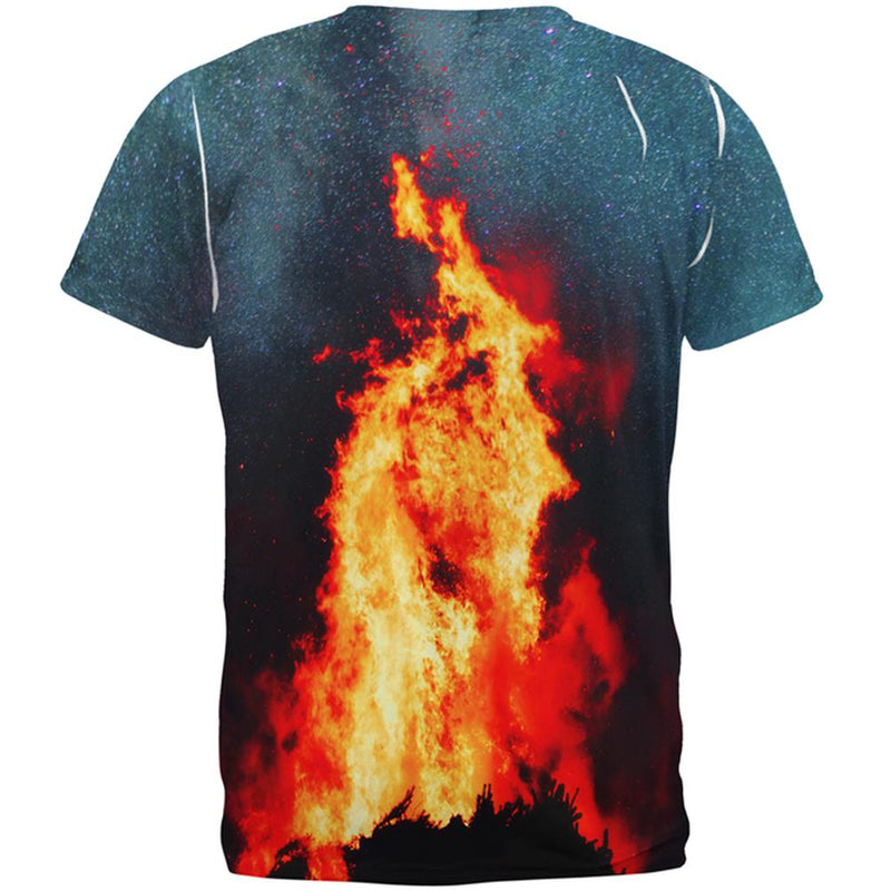 Autumn Fall It's Bonfire Season All Over Mens T Shirt Men's T-Shirts Old Glory   