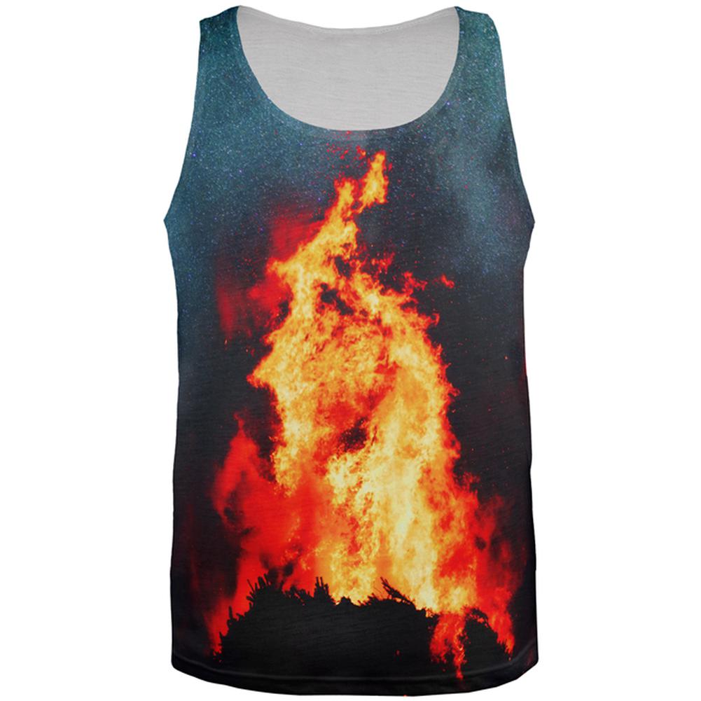 Autumn Fall It's Bonfire Season All Over Mens Tank Top Men's Tank Tops Old Glory 2XL Multi 