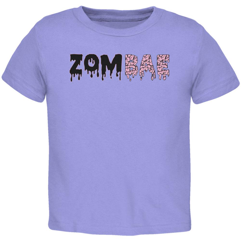 Halloween Zombae Zombie Brain  Toddler T Shirt Toddler T-Shirts Old Glory 3T Periwinkle 