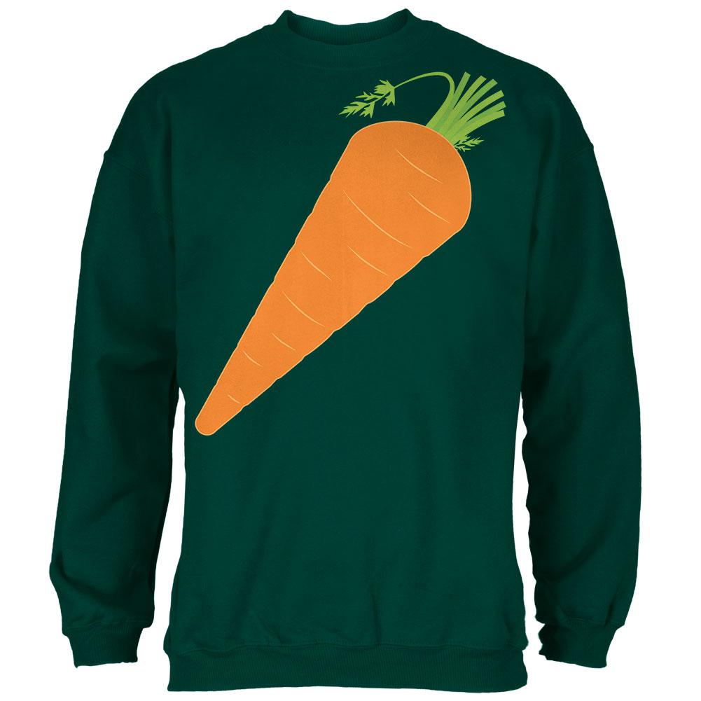 Halloween Vegetable Carrot Costume Mens Sweatshirt Men's Sweatshirts Old Glory 2XL Forest Green 