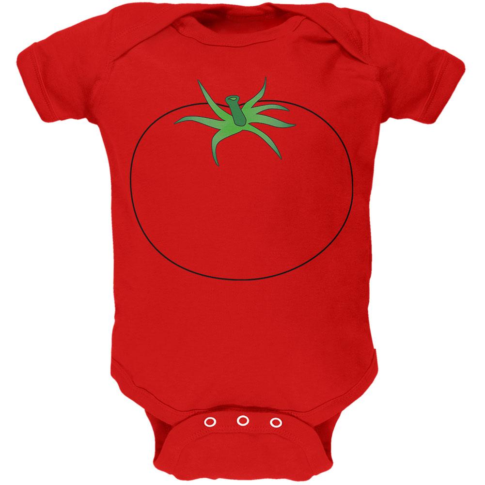 Halloween Fruit Vegetable Tomato Costume Soft Baby One Piece Baby One Piece Old Glory 12MO Red 