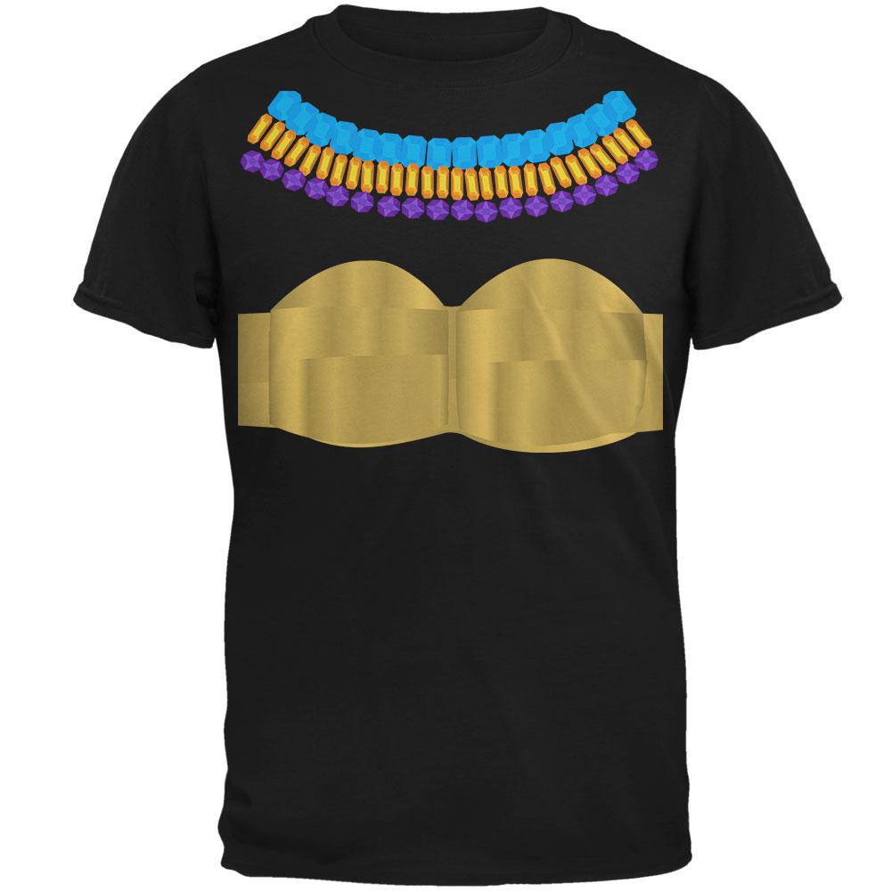 Halloween Egyptian Goddess Costume Mens T Shirt Men's T-Shirts Old Glory 2XL Black 