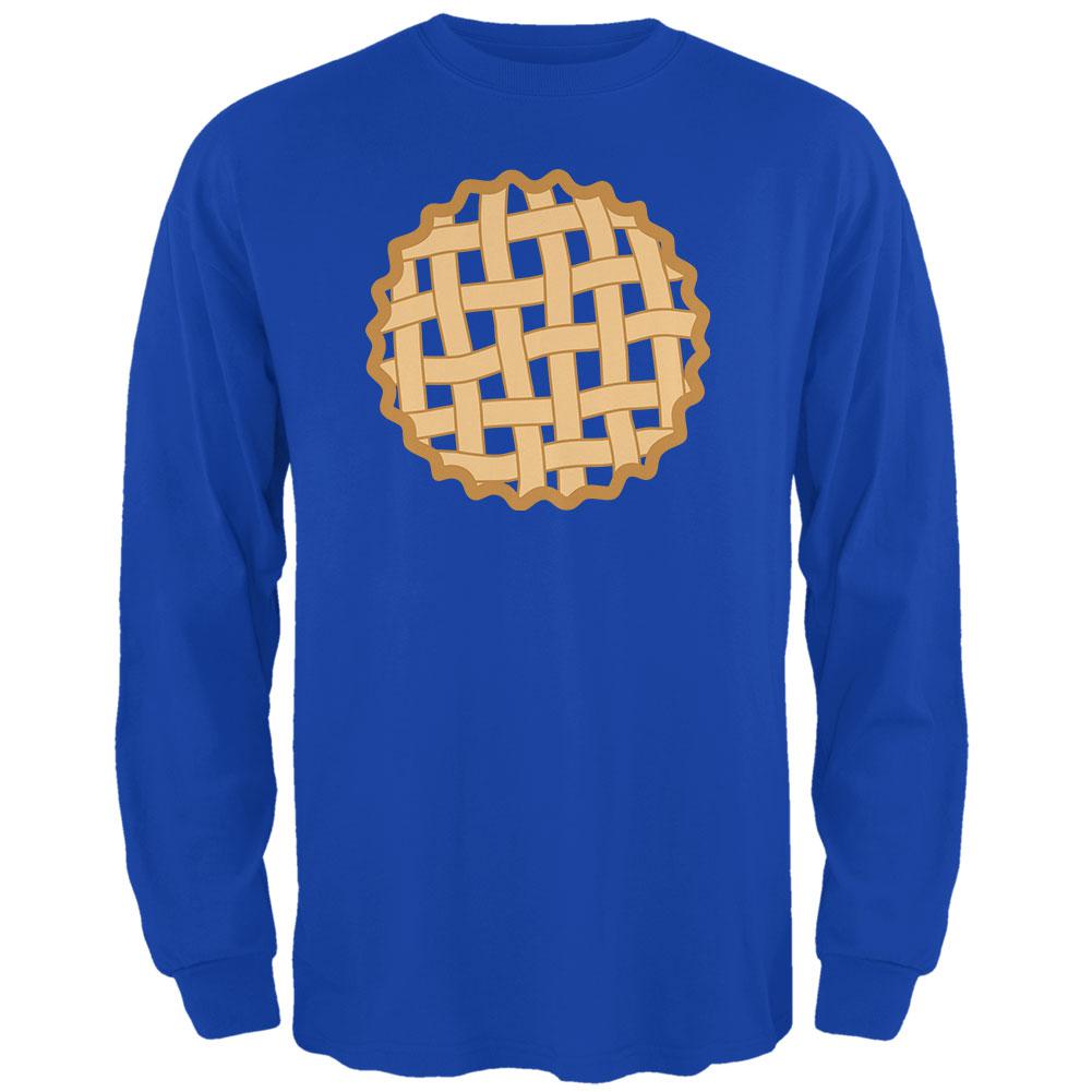 Halloween Lattice Pie Costume Blueberry Mens Long Sleeve T Shirt Men's Long Sleeves Old Glory 2XL Royal 