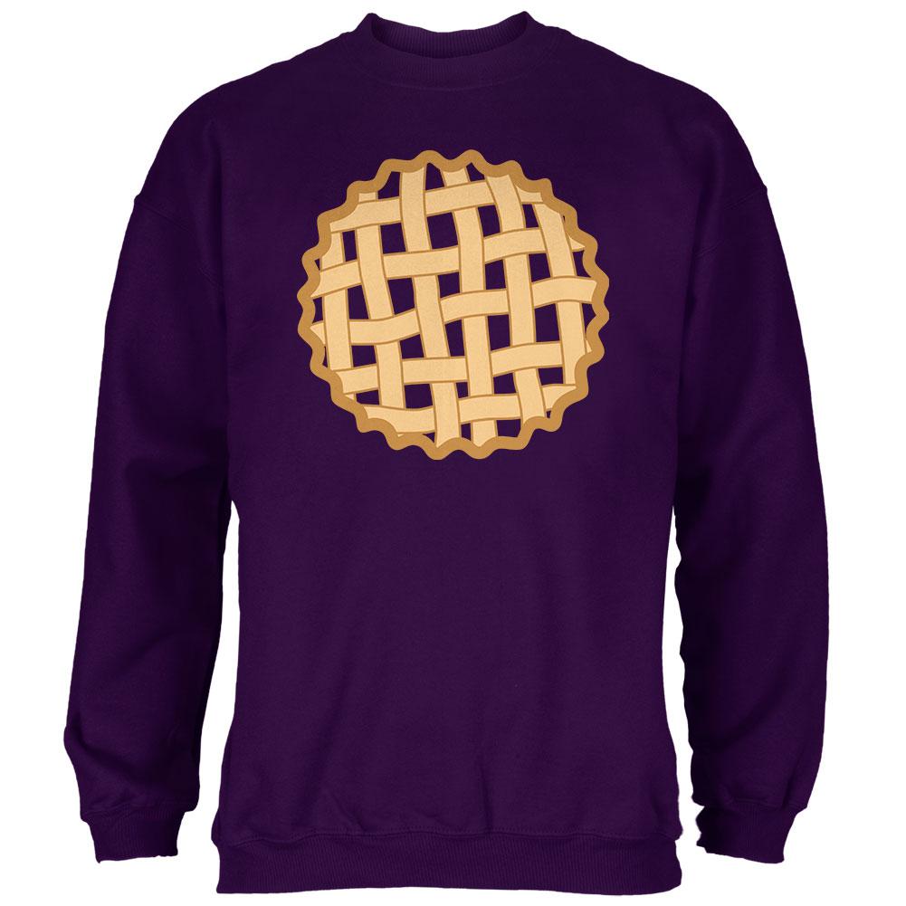 Halloween Lattice Pie Costume Grape Mens Sweatshirt Men's Sweatshirts Old Glory 2XL Purple 