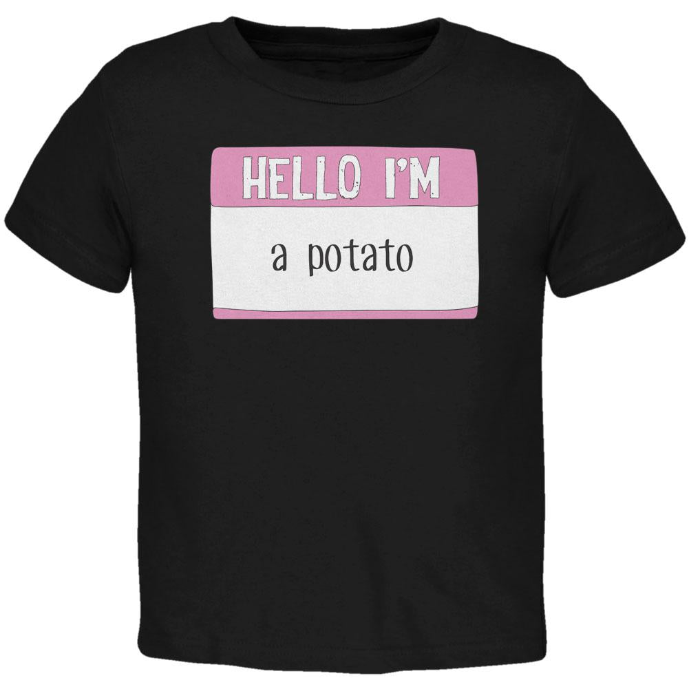 Halloween Hello I'm a Potato Toddler T Shirt Toddler T-Shirts Old Glory 2T Black 