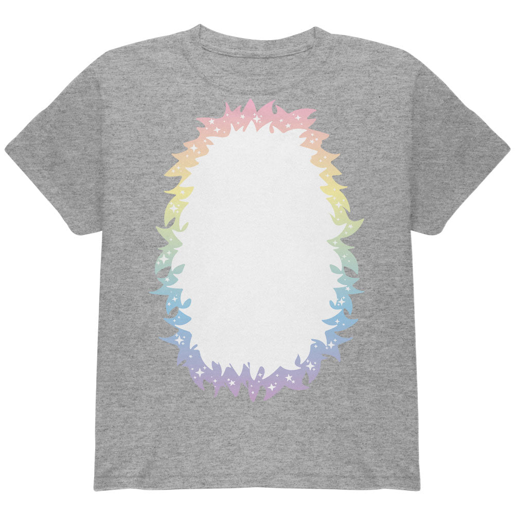 Halloween Unicorn Costume Rainbow Pony Youth T Shirt Youth T-Shirts Old Glory YLG Heather 