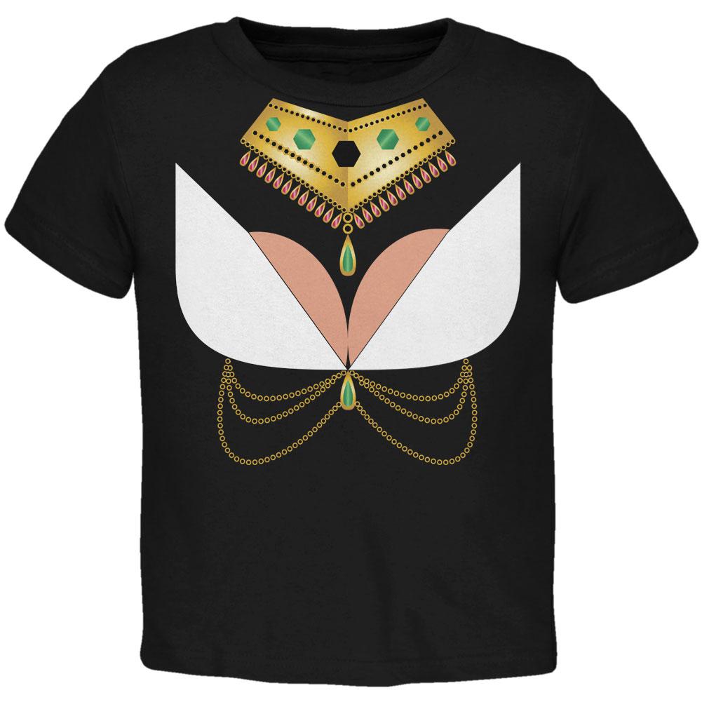 Halloween Cleopatra Costume Egyptian Woman Toddler T Shirt Toddler T-Shirts Old Glory 2T Black 