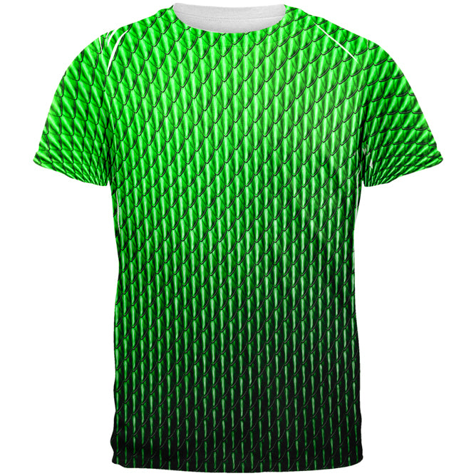 Halloween Green Earth Dragon Scales Costume All Over Mens T Shirt Men's T-Shirts Old Glory 2XL Multi 