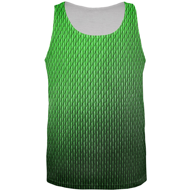 Halloween Green Earth Dragon Scales Costume All Over Mens Tank Top Men's Tank Tops Old Glory 2XL Multi 