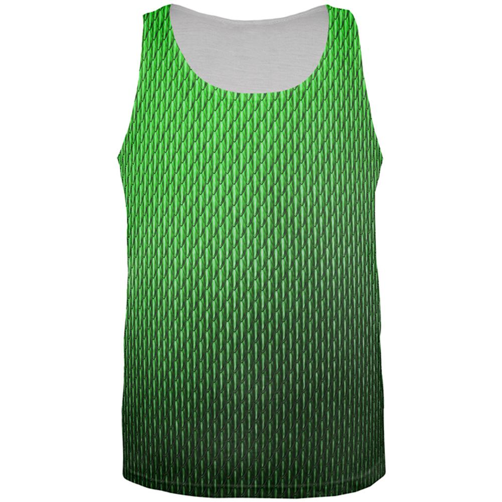 Halloween Green Earth Dragon Scales Costume All Over Mens Tank Top Men's Tank Tops Old Glory XL Multi 