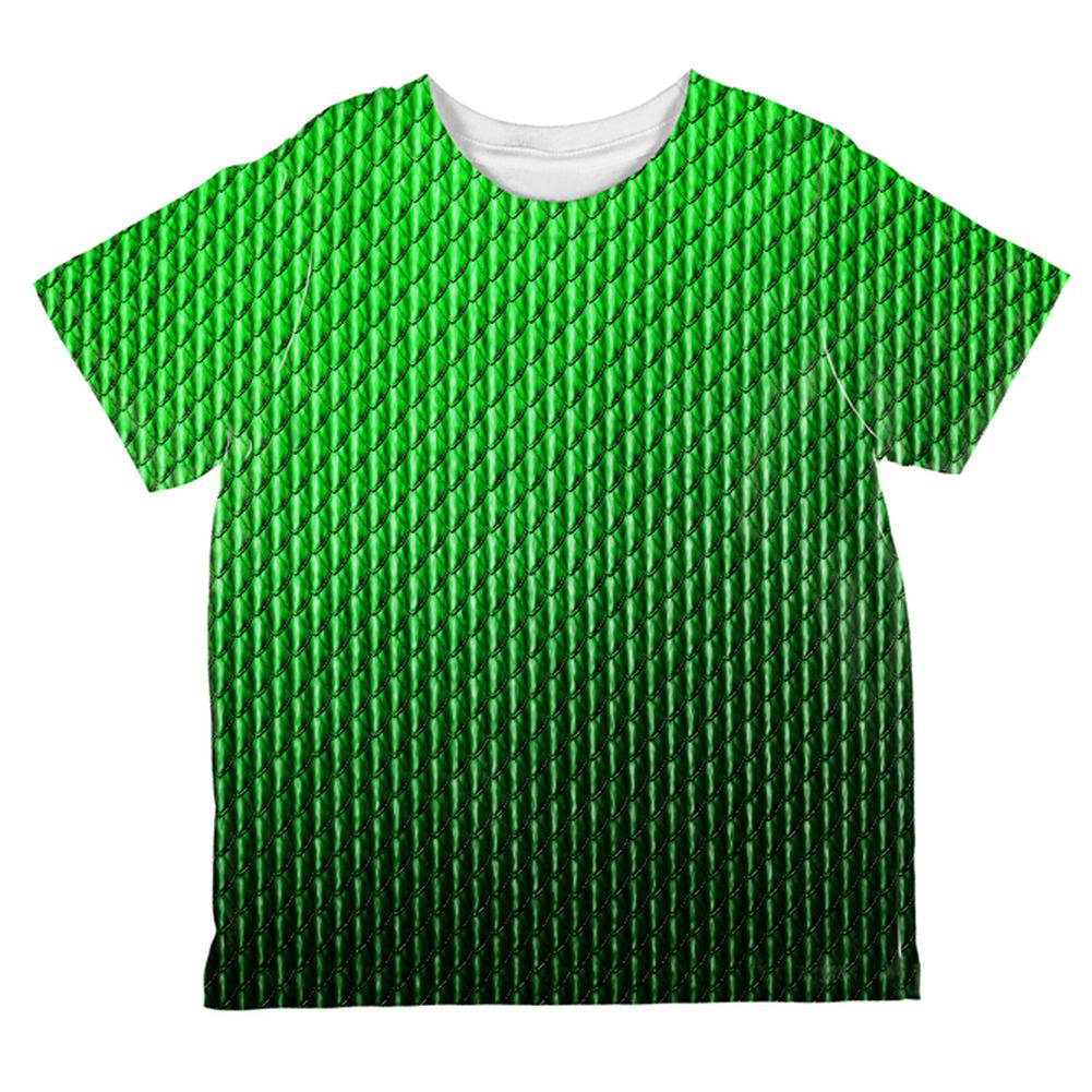 Halloween Green Earth Dragon Scales Costume All Over Toddler T Shirt Toddler T-Shirts Old Glory 2T Multi 